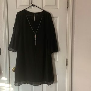 Black Dress with attached Necklace